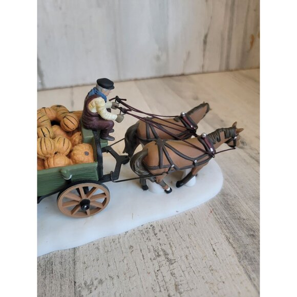 Dept 56 56591 Harvest Pumpkin Wagon Heritage village xmas accessory - Picture 7 of 10